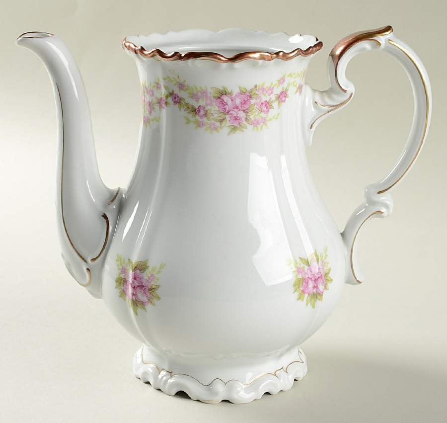 Dresden Rose Mini Coffee Pot No Lid by Grace-1