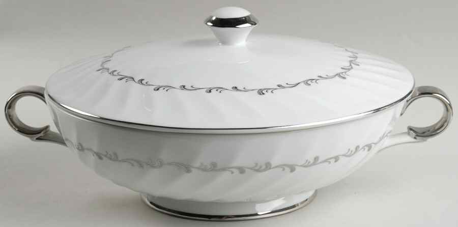 Ebb Tide Round Covered Vegetable by Grace-1