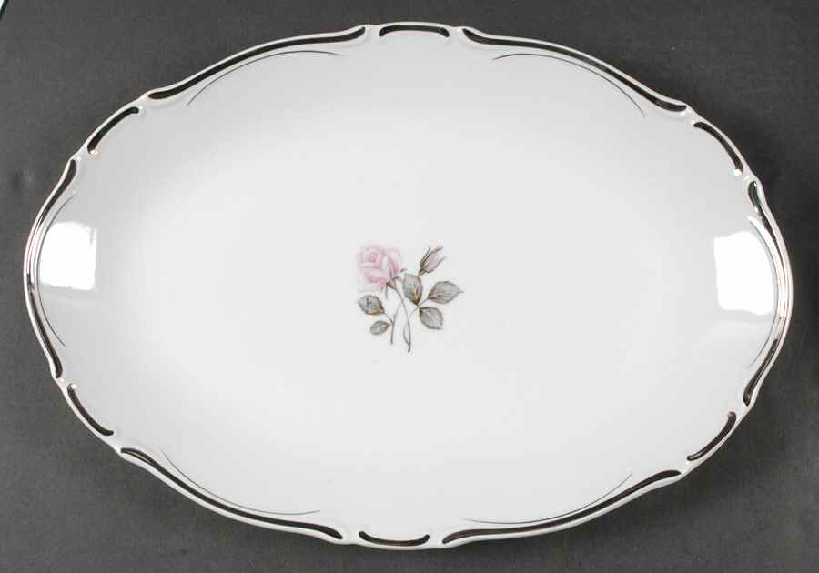 Elegante 14" Oval Serving Platter by Grace-1