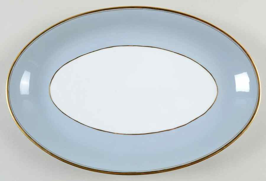 Graymont (Gold Trim) 16" Oval Serving Platter by Grace-1