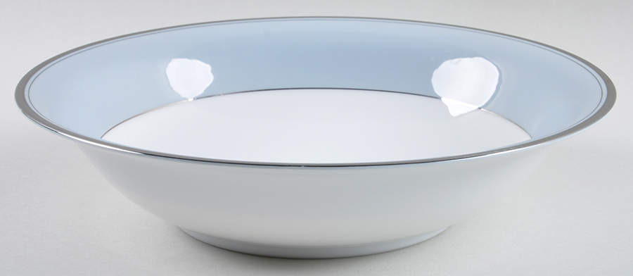 Graymont (Platinum Trim) 9" Round Vegetable Bowl by Grace-1