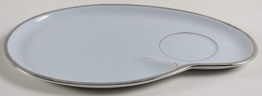 Graymont (Platinum Trim) Snack Plate by Grace-1