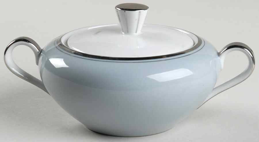 Graymont (Platinum Trim) Sugar Bowl & Lid by Grace-1