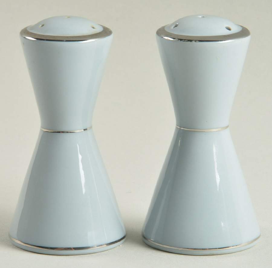 Graymont (Platinum Trim) Salt & Pepper Set by Grace-1