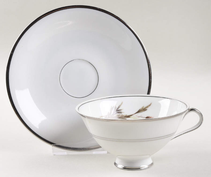Lady Diana Footed Cup & Saucer Set by Grace-1