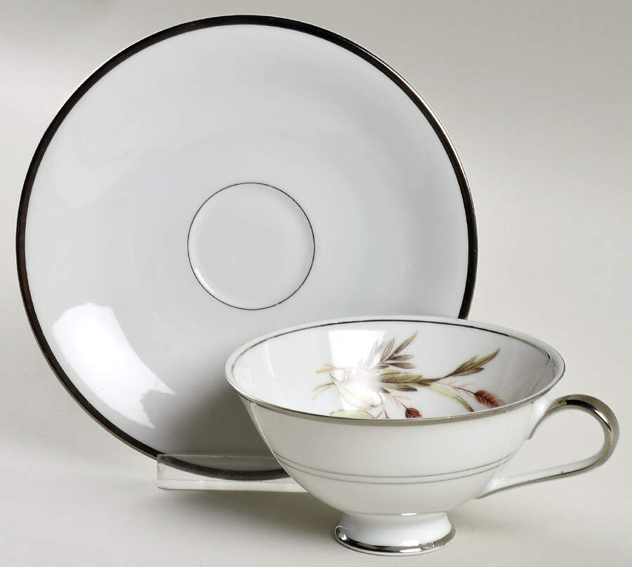 Lady Diana Footed Cup & Saucer Set by Grace-1