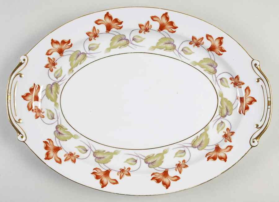 Medina 16" Oval Serving Platter by Grace-1