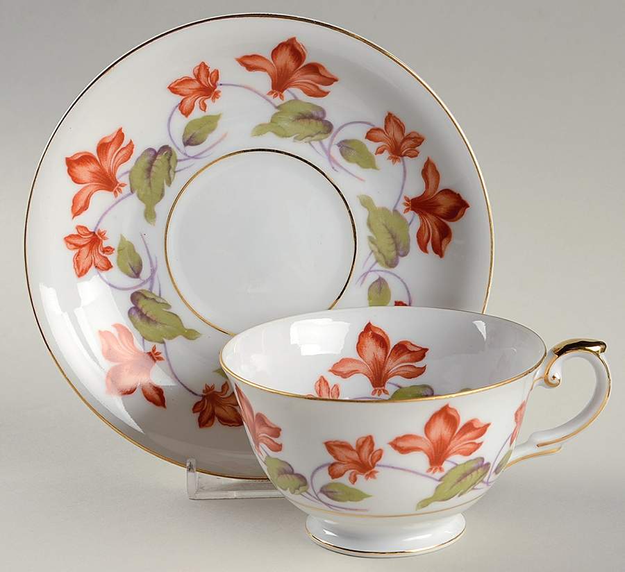 Medina Footed Cup & Saucer Set by Grace-1