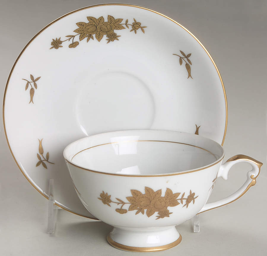 Regal Footed Cup & Saucer Set by Grace-1