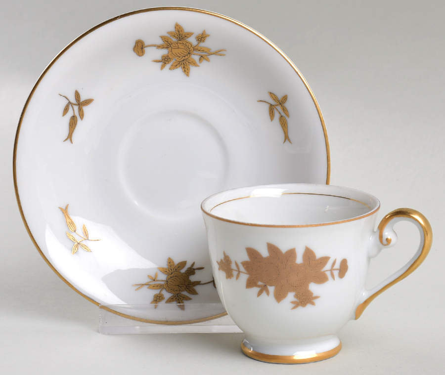 Regal Footed Demitasse Cup & Saucer Set by Grace-1