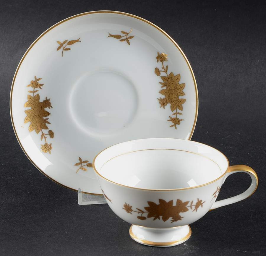Regal Footed Cup & Saucer Set by Grace-1