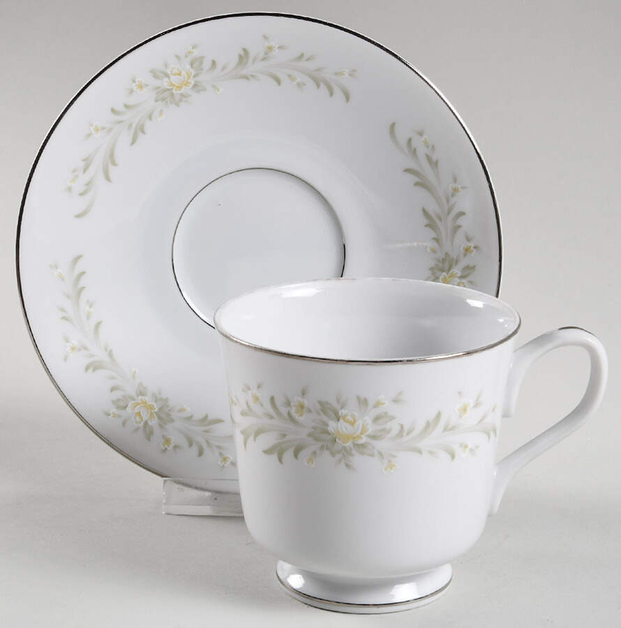 Rhapsody Footed Cup & Saucer Set by Grace-1