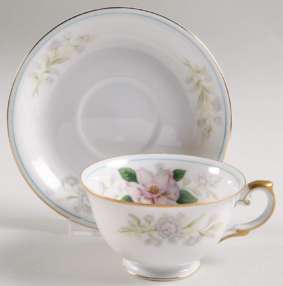 Rochelle Footed Cup & Saucer Set by Grace-1