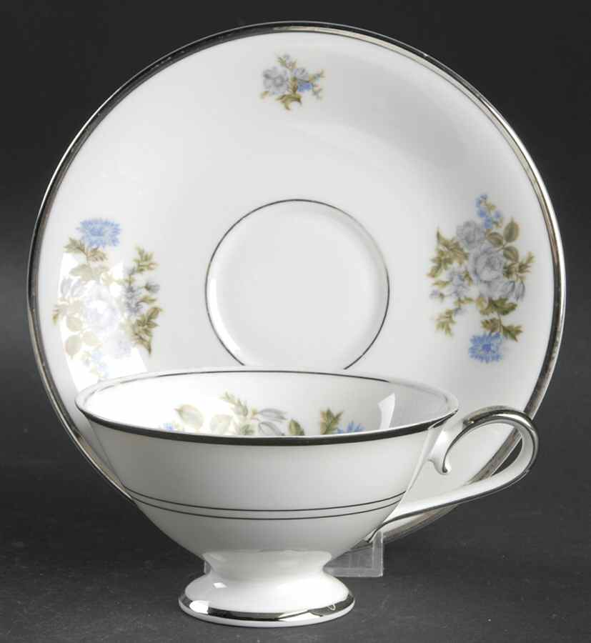 Romance Footed Cup & Saucer Set by Grace-1
