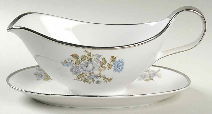 Romance Gravy Boat with Attached Underplate by Grace-1