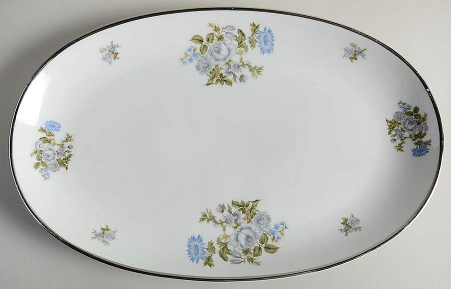 Romance 13" Oval Serving Platter by Grace-1