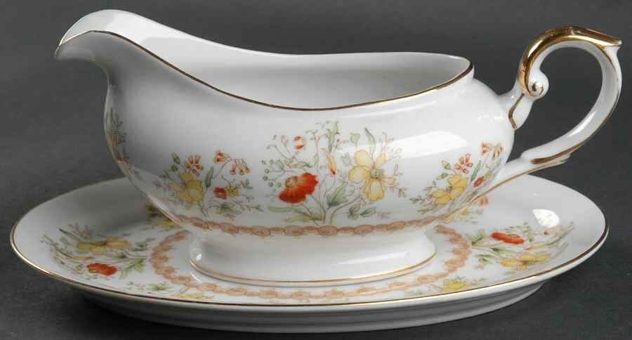 Sarna Gravy Boat & Underplate by Grace-1
