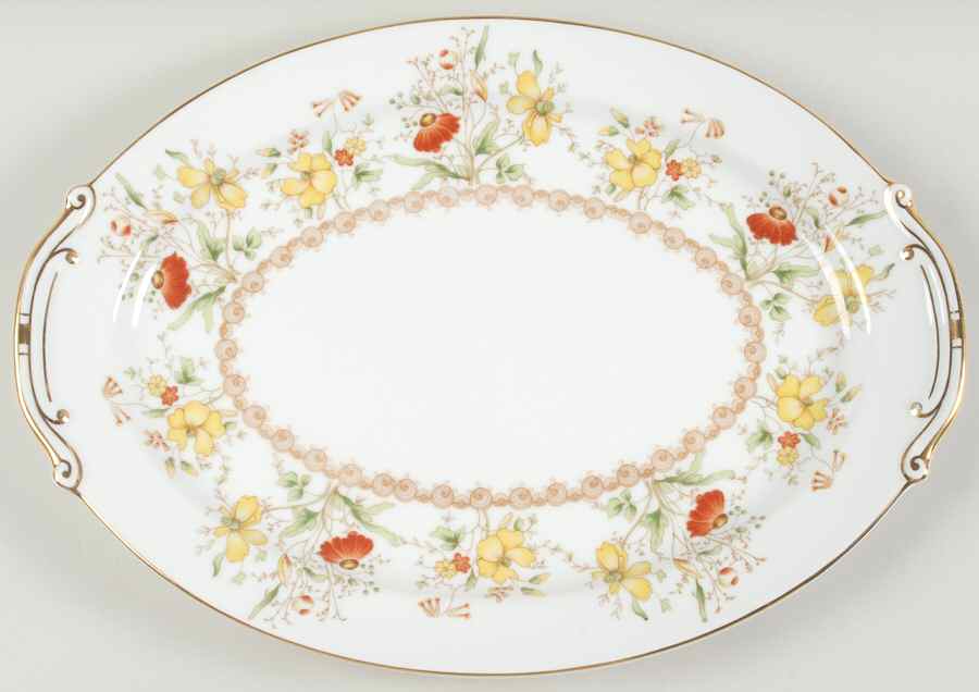 Sarna 16" Oval Serving Platter by Grace-1