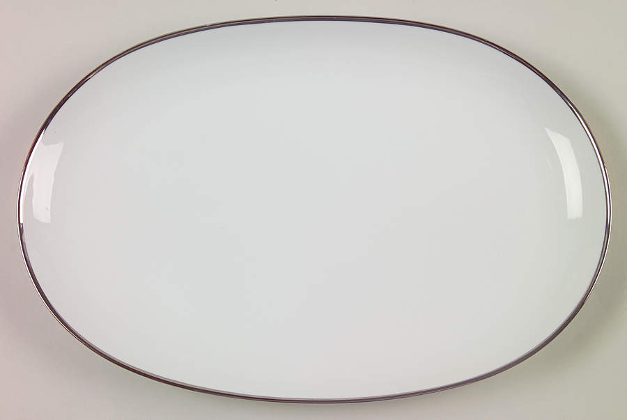 Weddingband 15" Oval Serving Platter by Grace-1