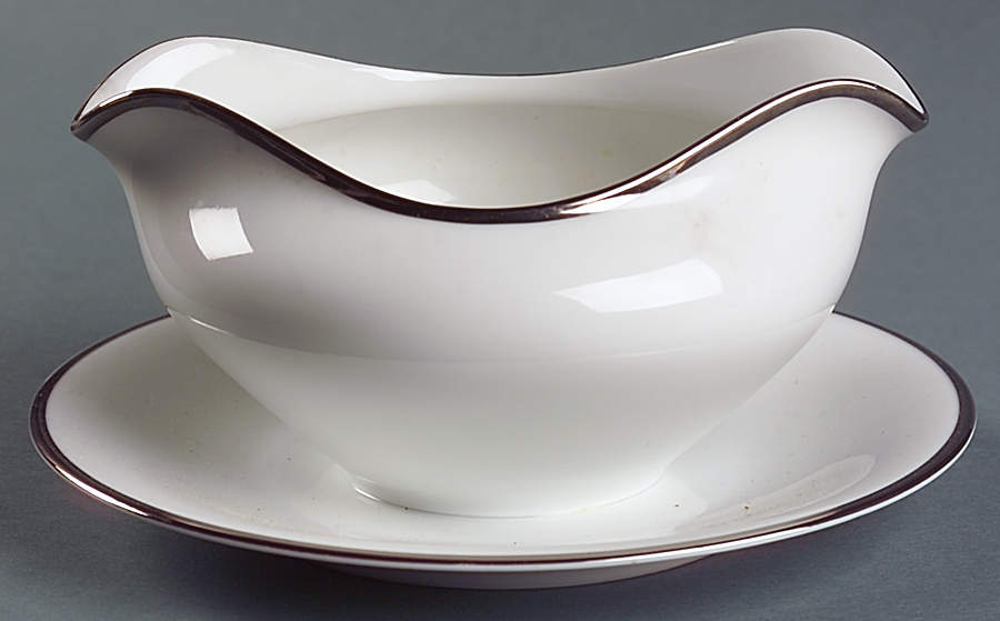 Weddingband Gravy Boat with Attached Underplate by Grace-1