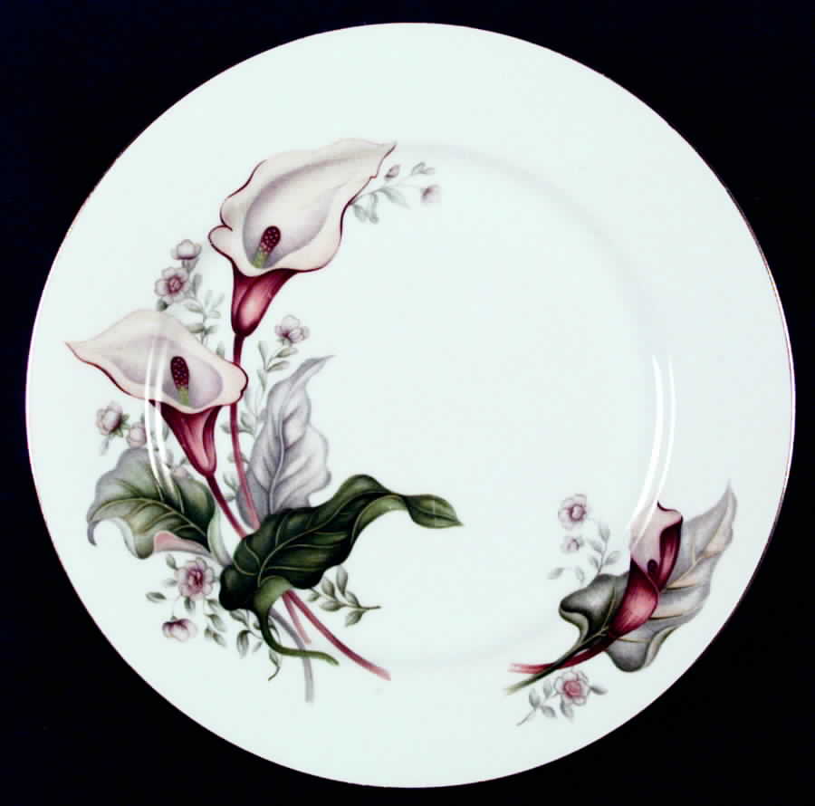 Wood Lily Dinner Plate by Grace-1