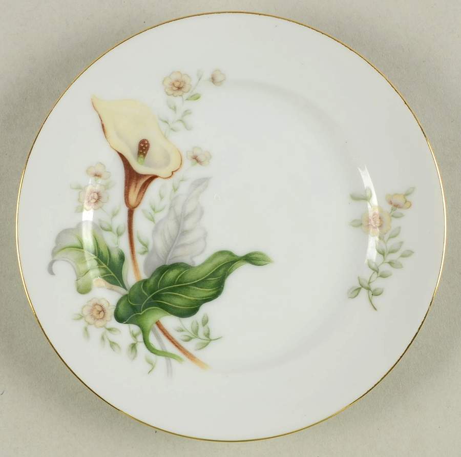Wood Lily Bread & Butter Plate by Grace-1