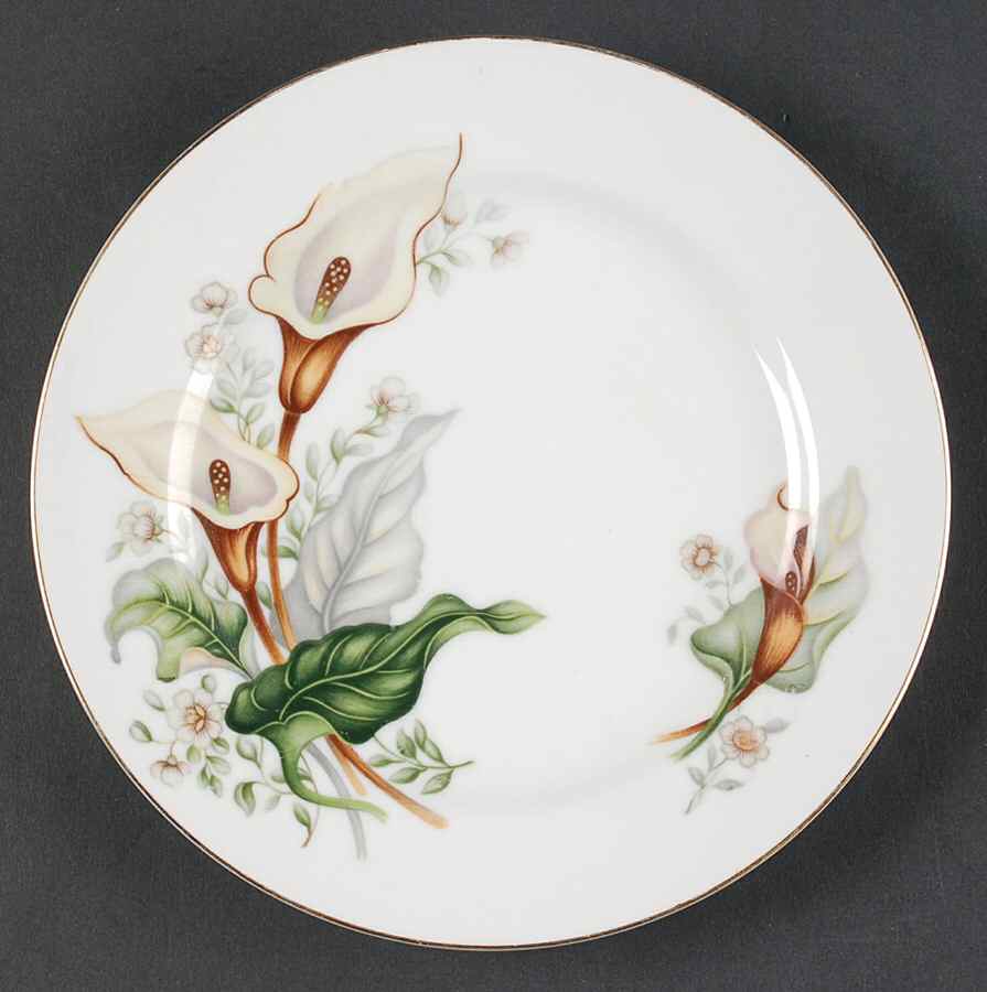 Wood Lily Salad Plate by Grace-1