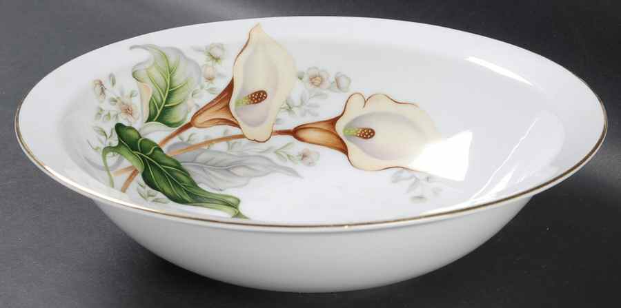 Wood Lily 10" Round Vegetable Bowl by Grace-1