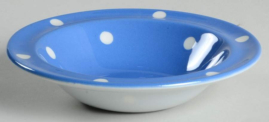 Blue Domino (Blue & White) Rim Cereal Bowl by T G Green (England)-1