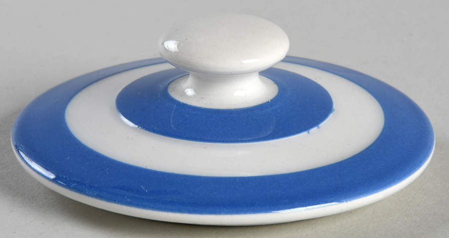 Cornish Blue White (Shield and TG Green) Lid for Sugar Bowl by T G Green (England)-1
