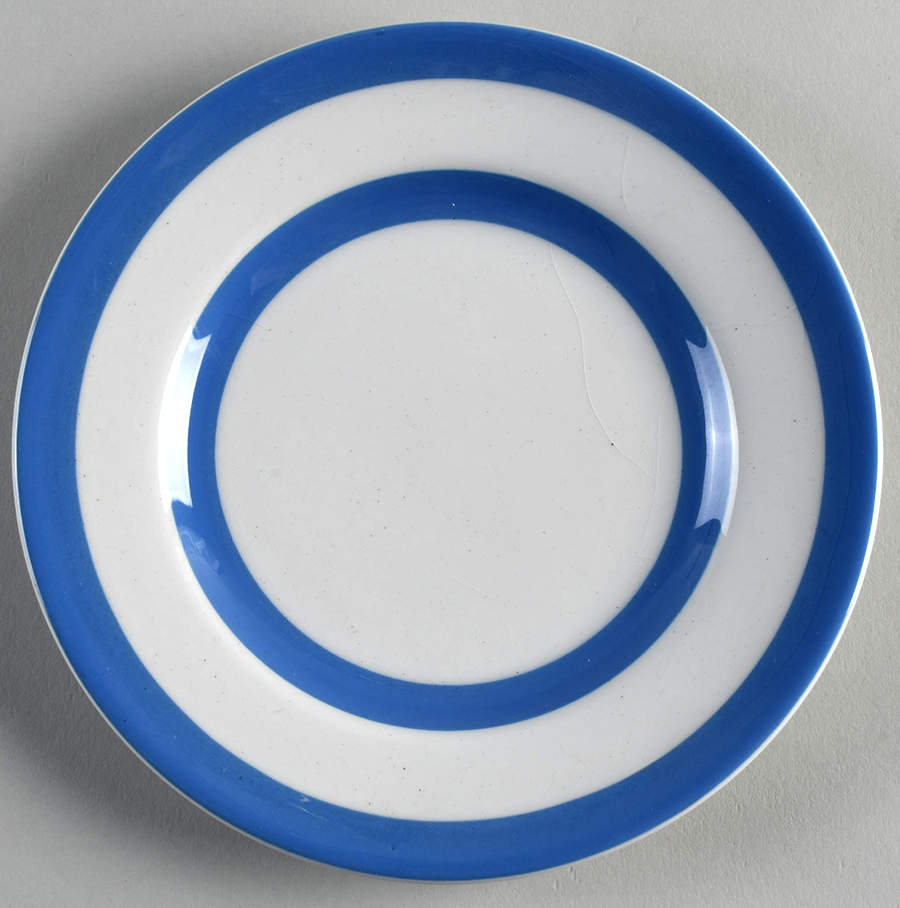 Cornish Blue White (Shield and TG Green) Bread & Butter Plate by T G Green (England)-1