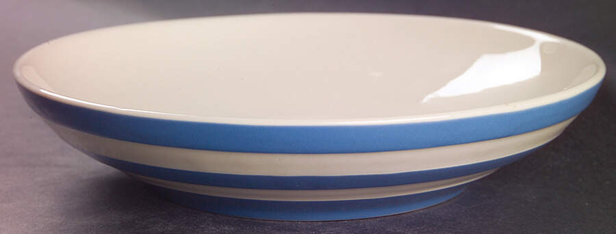 Cornish Blue White (Shield and TG Green) 9" Individual Pasta Bowl by T G Green (England)-1