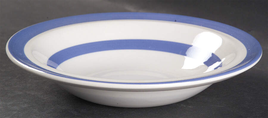 Cornish Blue White (Shield and TG Green) Oatmeal Bowl by T G Green (England)-1