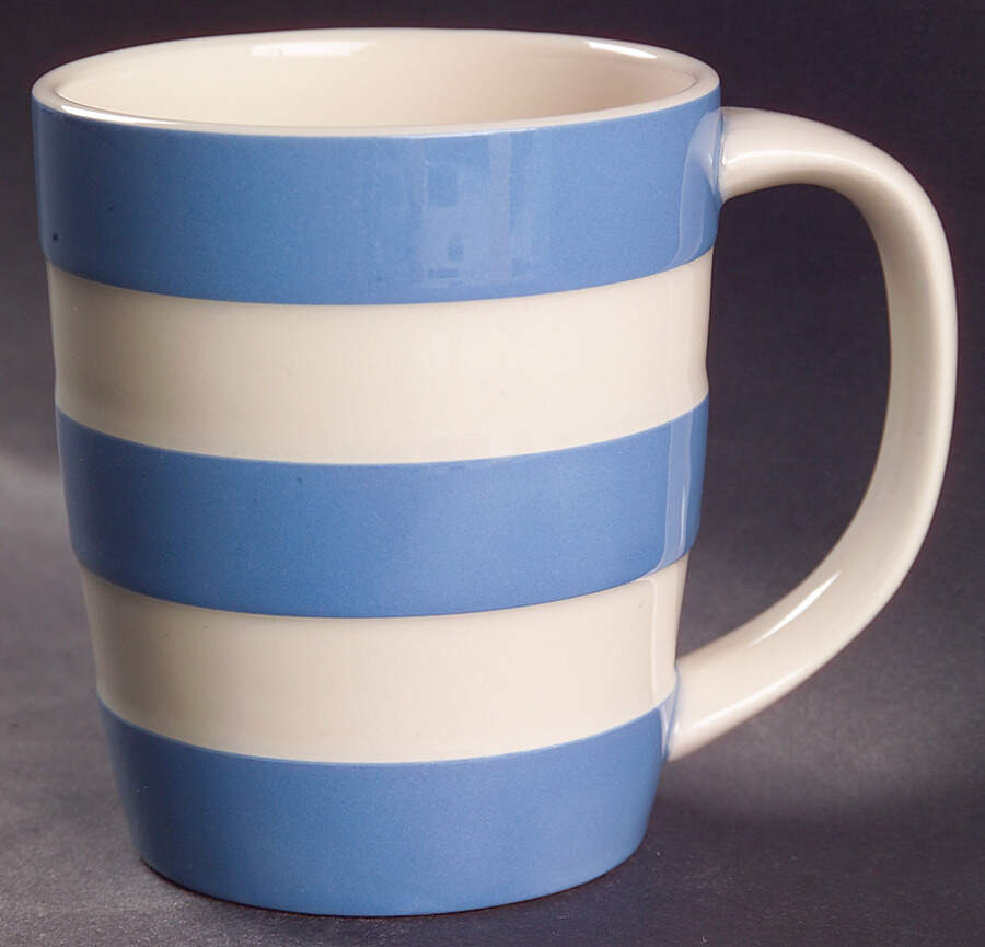 Cornish Blue White (Shield and TG Green) Mug by T G Green (England)-1