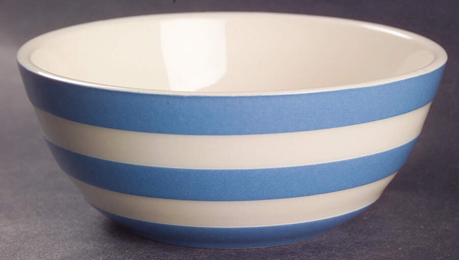 Cornish Blue White (Shield and TG Green) Fruit/Dessert (Sauce) Bowl by T G Green (England)-1