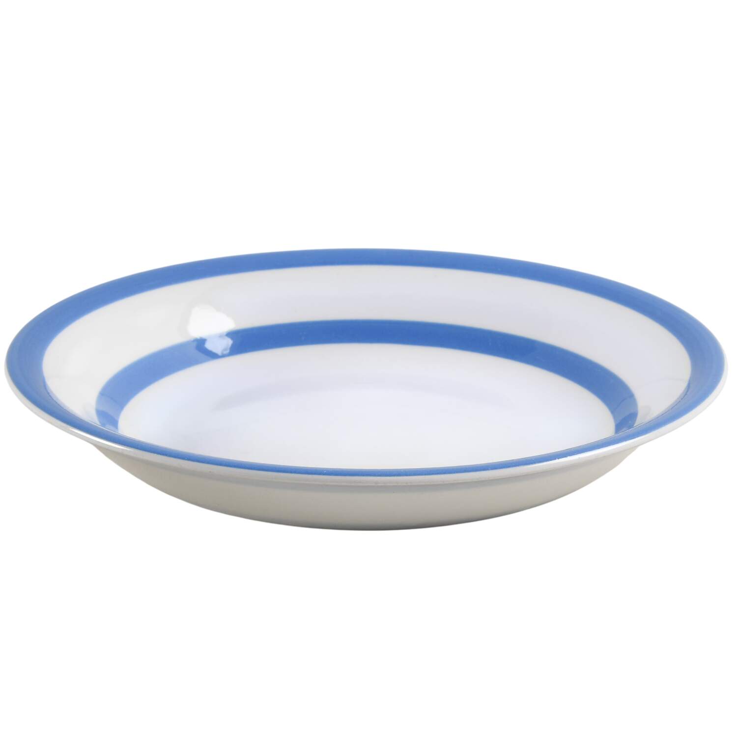 Cornish Blue White (Shield and TG Green) Coupe Soup Bowl by T G Green (England)-1