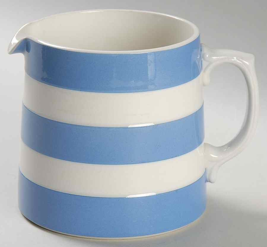 Cornish Blue White (Shield and TG Green) 20 Oz Jug by T G Green (England)-1