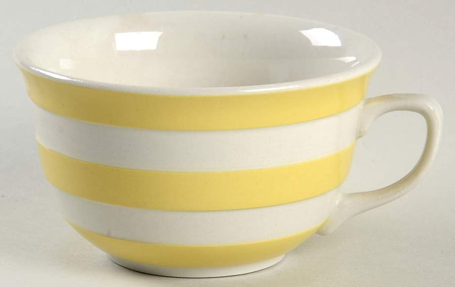 Cornish Yellow (Older) Flat Cup by T G Green (England)-1