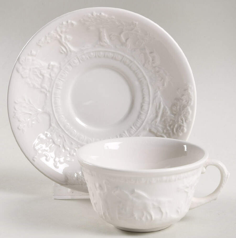 Hunt Club Flat Cup & Saucer Set by T G Green (England)-1