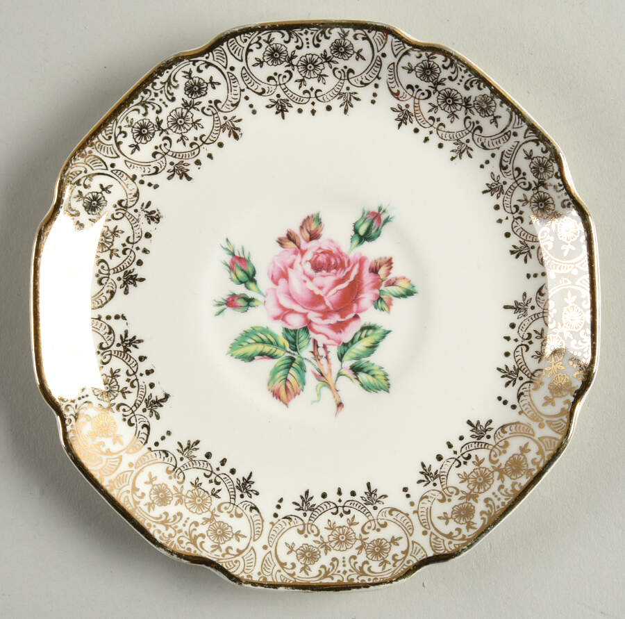 Briar Rose Saucer by Georgian China-1