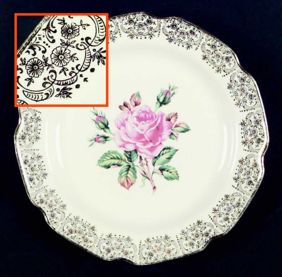 Briar Rose Dinner Plate by Georgian China-1
