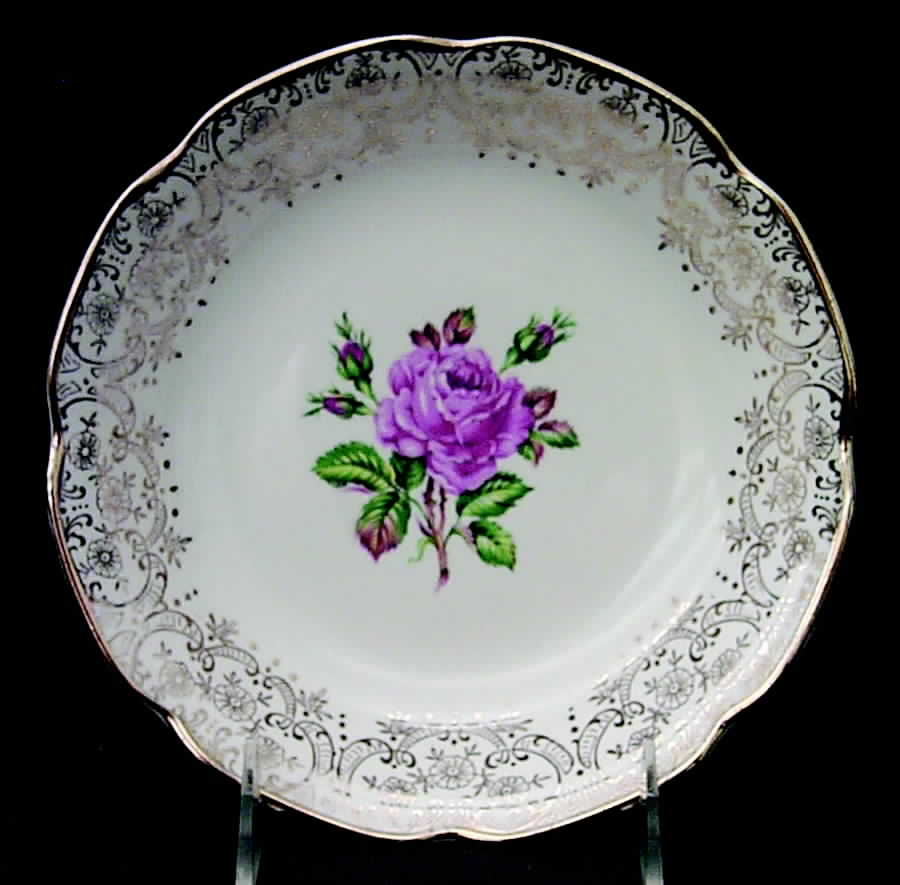 Briar Rose Dessert/Pie Plate by Georgian China-1