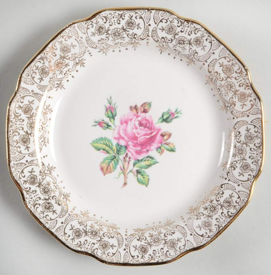 Briar Rose Bread & Butter Plate by Georgian China-1