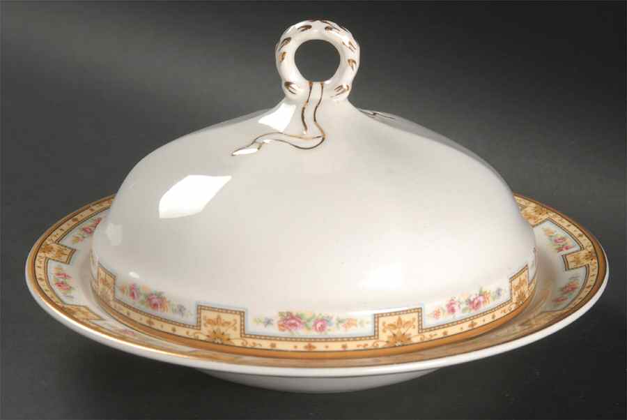 Afton Round Covered Butter by Grindley-1