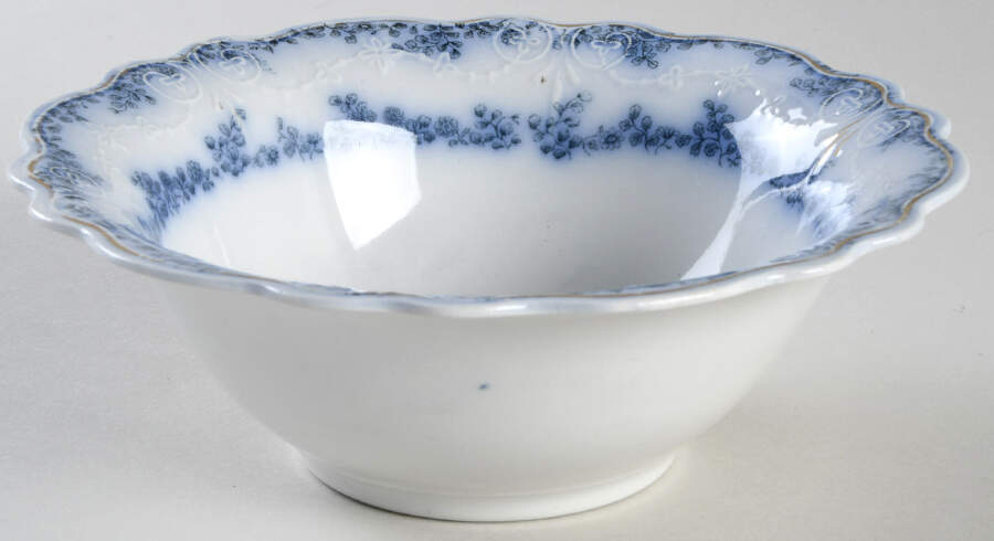 Aldine (Flow Blue) Coupe Cereal Bowl by Grindley-1