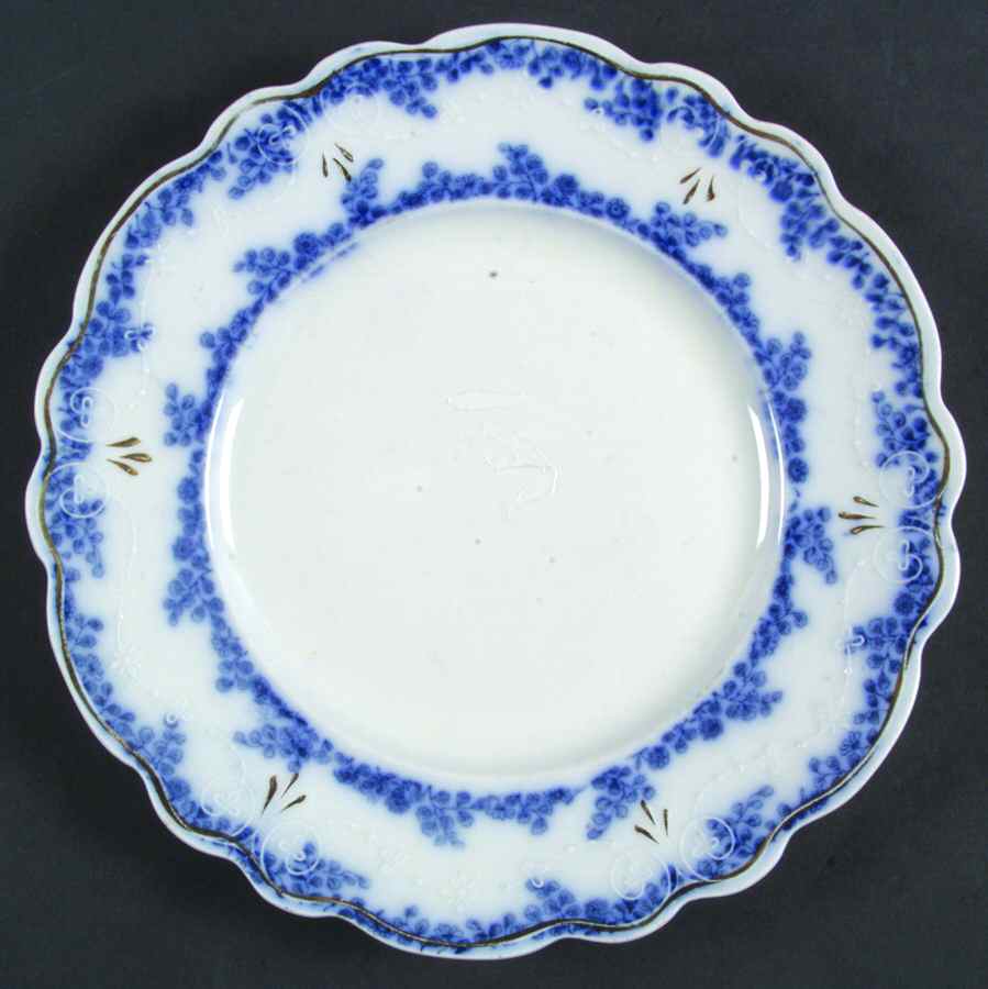 Aldine (Flow Blue) Salad Plate by Grindley-1