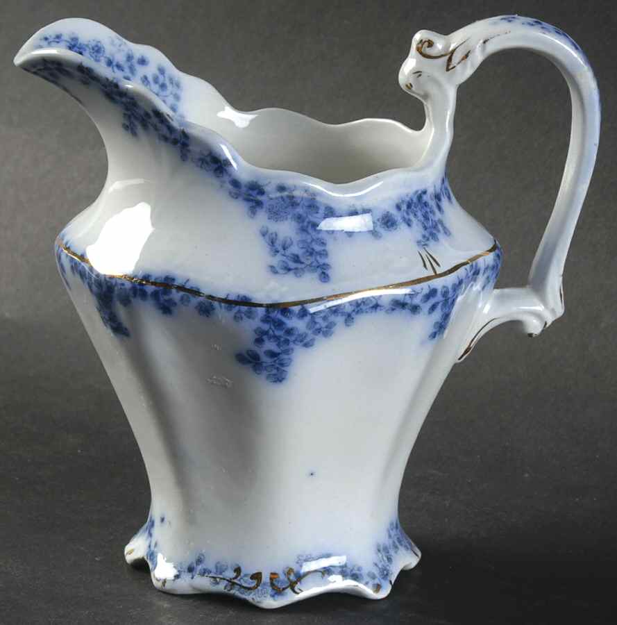 Aldine (Flow Blue) Creamer by Grindley-1