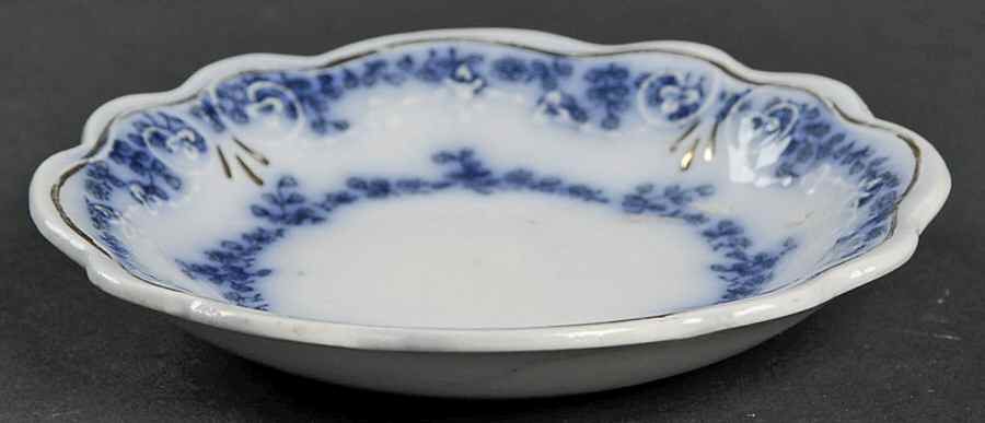 Aldine (Flow Blue) Butter Pat by Grindley-1
