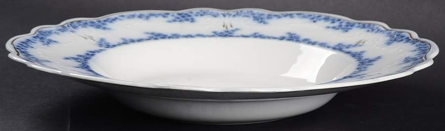 Aldine (Flow Blue) Rim Soup Bowl by Grindley-1