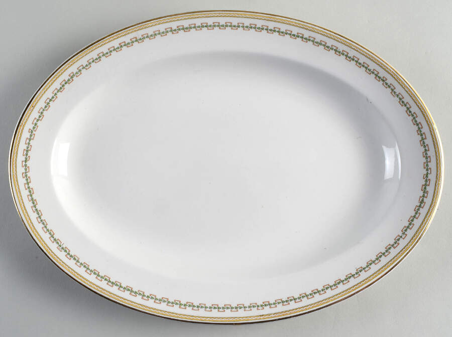 Algeria 13" Oval Serving Platter by Grindley-1